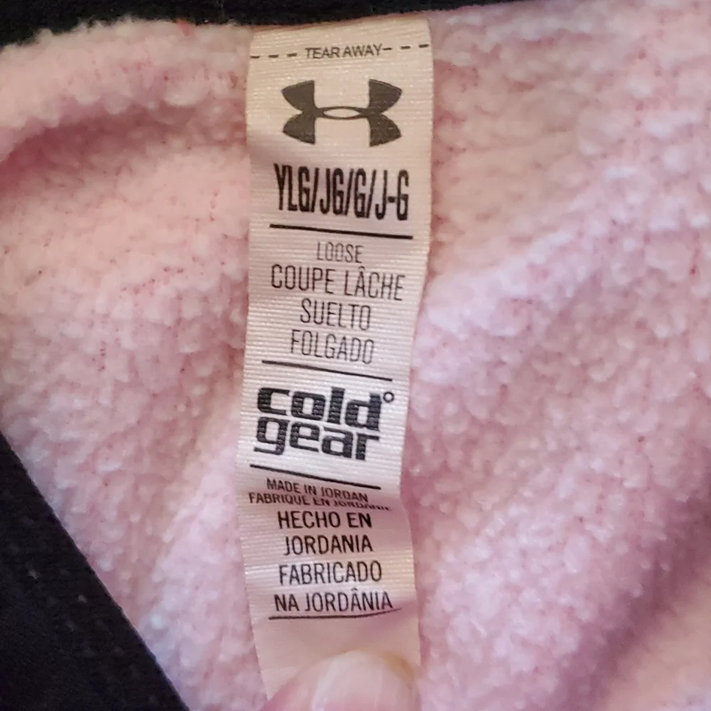 Girls Pink Under Armour Hoodie. - Picture 2 of 5
